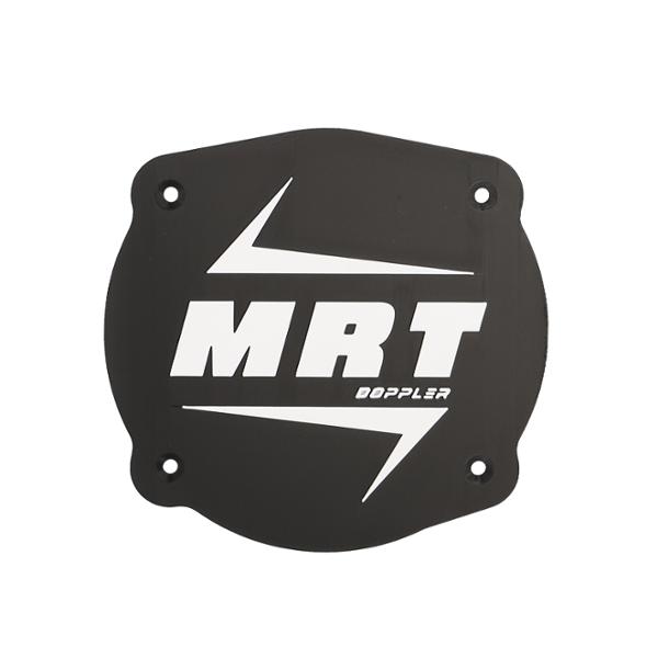 CACHE / OBTURATEUR BOITE A AIR DOPPLER ADAPT. MRT ->2022 VERSION LOGO MRT NOIR / BLANC