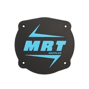CACHE / OBTURATEUR BOITE A AIR DOPPLER ADAPT. MRT ->2022 VERSION LOGO MRT NOIR / TURQUOISE