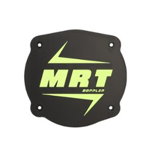 CACHE / OBTURATEUR BOITE A AIR DOPPLER ADAPT. MRT ->2022 VERSION LOGO MRT NOIR / JAUNE FLUO