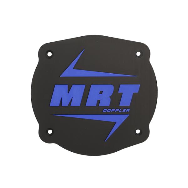 CACHE / OBTURATEUR BOITE A AIR DOPPLER ADAPT. MRT ->2022 VERSION LOGO MRT NOIR / BLEU