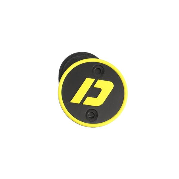CACHE / OBTURATEUR BOITE A AIR DOPPLER ADAPT. DERBI SENDA NOIR / JAUNE