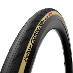 PNEU ROUTE 700 TS VITTORIA CORSA PRO CONTROL TT NOIR / BEIGE GRAPHENE 2.0 + CAA LATEX