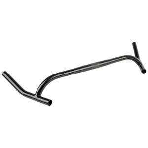 CINTRE ROUTE / RANDONNEUR / GRAVEL ACIER D25.4 50CM A / A MULTIPOSITION NOIR - (VRAC)