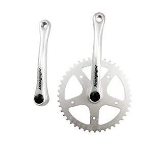 PEDALIER MONO CITY 44D L170 STRONG 55S ALU ARGENT (2.38 - 3 / 32")