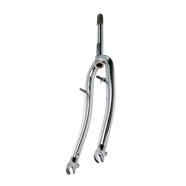 FOURCHE VTC 28" ACIER CHROME FILETE 1" V-BRAKE A TASSEAUX