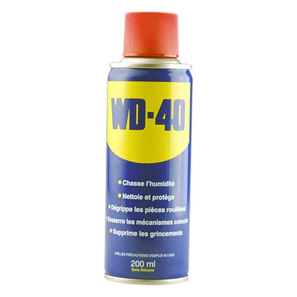 HUILE / LUBRIFIANT MULTIFONCTION WD40  200ML (AEROSOL)