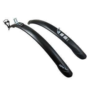 MUDGUARD HYBRID 28"" ZEFAL TRAIL CLIPS BLACK ADJUSTABLE 45mm (PAIR)"