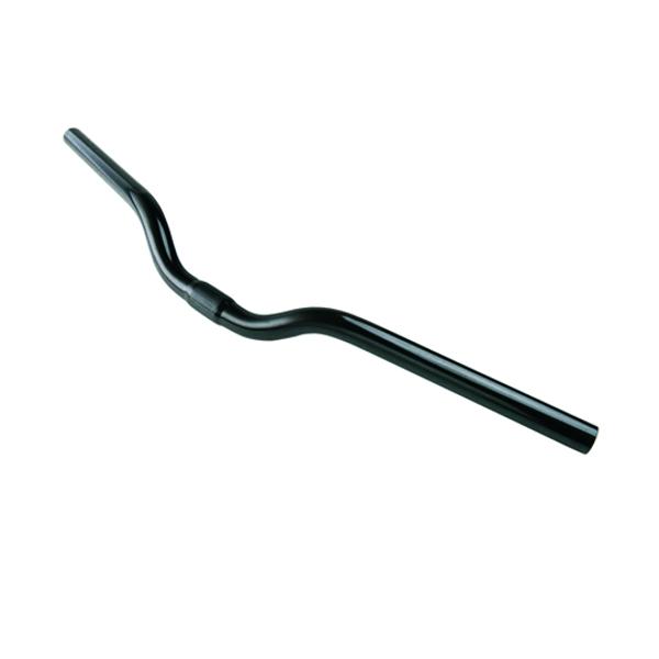 HANDLEBAR MTB RAISED STEEL Ø25.4 BLACK ATOO L605mm H30mm 380GR