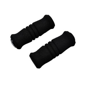 GRIPS BICYCLE KIDS BLACK FOAM WITH CAP 80mm (PAIR)