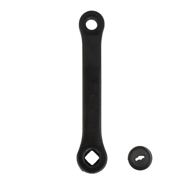 MANIVELLE GAUCHE VTT L150 ACIER PLASTIFIE NOIR