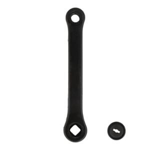 MANIVELLE GAUCHE VTT L170 OPTIMIZ ACIER PLASTIFIE NOIR