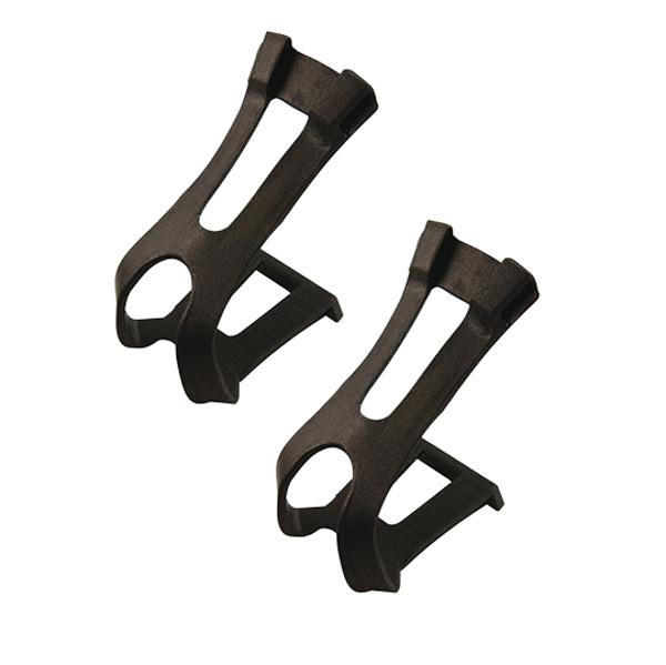 CALE PIEDS VTT RESINE DOUBLE BRANCHE POUR COURROIE L / XL NOIR (PR)