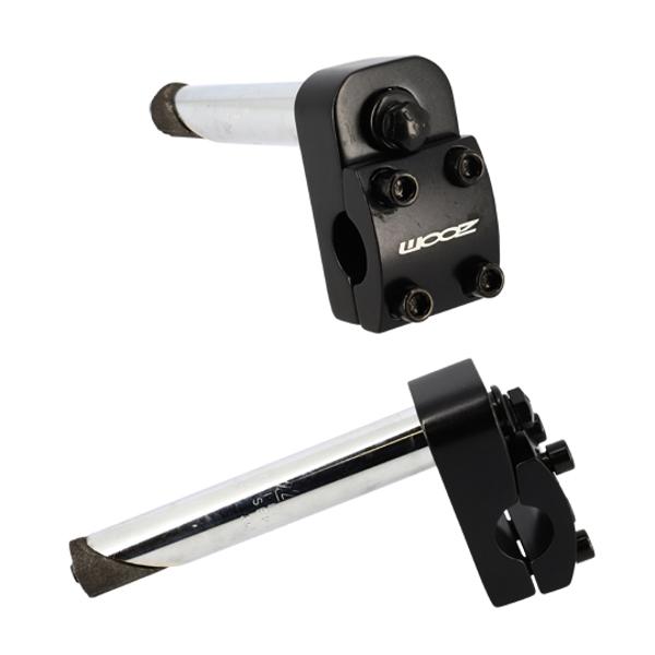 HANDLEBAR STEM BMX ALU DIVER Ø22.2 CAN BE OPEN ATTACHMENT 4 SCREWS SILVER