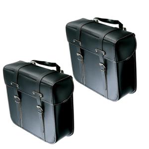 BAG -BICYCLE- LUGGAGE RACK SPORFABRIC S15 BLACK BELT (PAIR) - 330X310X110MM