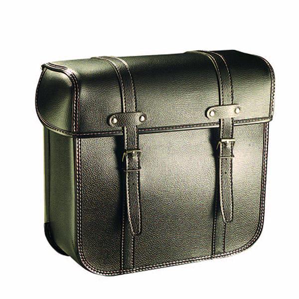 SACOCHE CYCLO DOS METAL R40 NOIR (PR)  - 33 X 28 X 14 CM