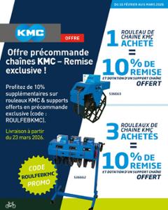 code promo 3 ROULEAU CHAINE KMC= 536662