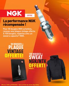 50 BOUGIE NGK ACHETEES = PLAQUE OFFERTE