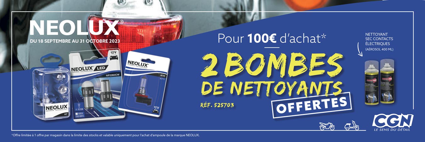 Offre NEOLUX et BOMBES 0923