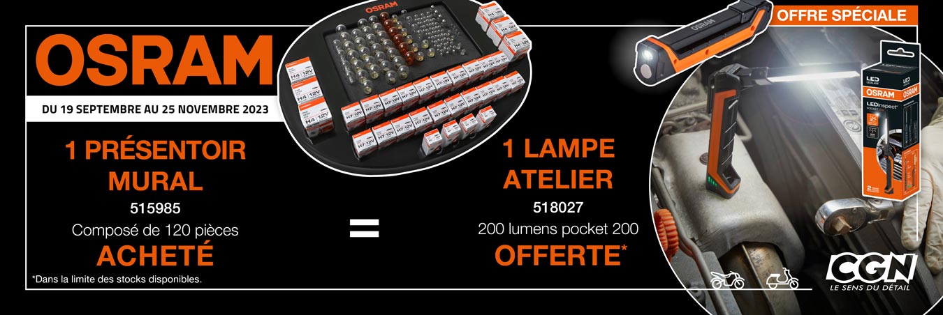 Offre présentoir OSRAM 0923