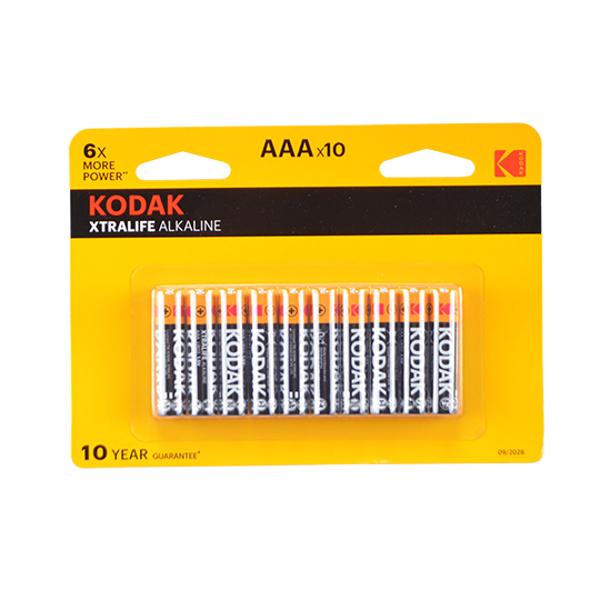 PILE ALCALINE 1.5V LR03 AAA KODAK XTRALIFE ALKALINE (X10)